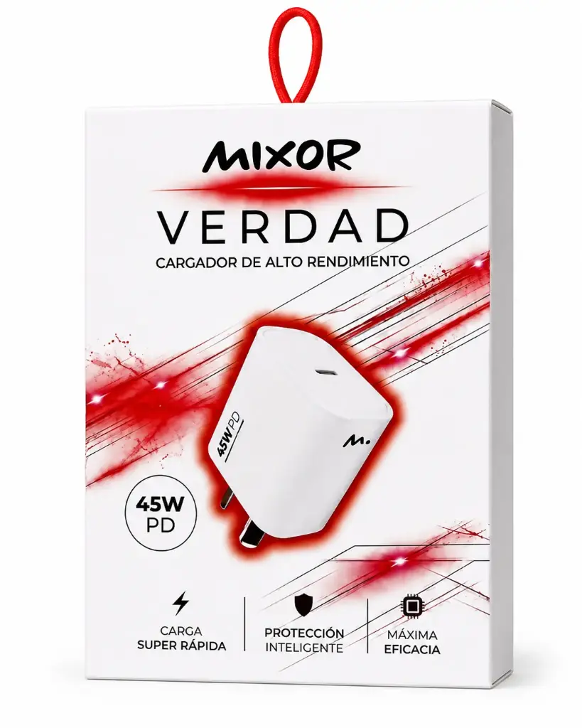 CARGADOR MIXOR VERDAD 45W TC + CABLE TC
