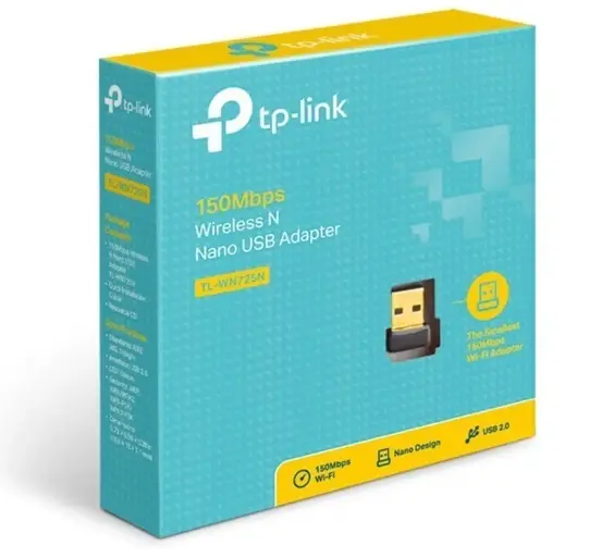 ADAPTADOR WIFI USB NANO TP-LINK WN725N 