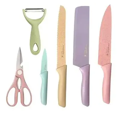 SET DE CUCHILLOS COLOR PASTEL ER-0278