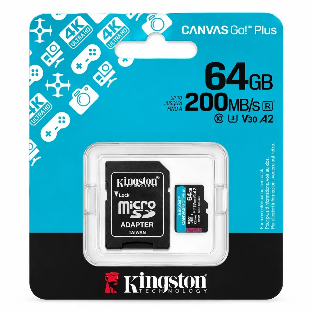 MEMORIA 64GB KINGSTON CAMARA