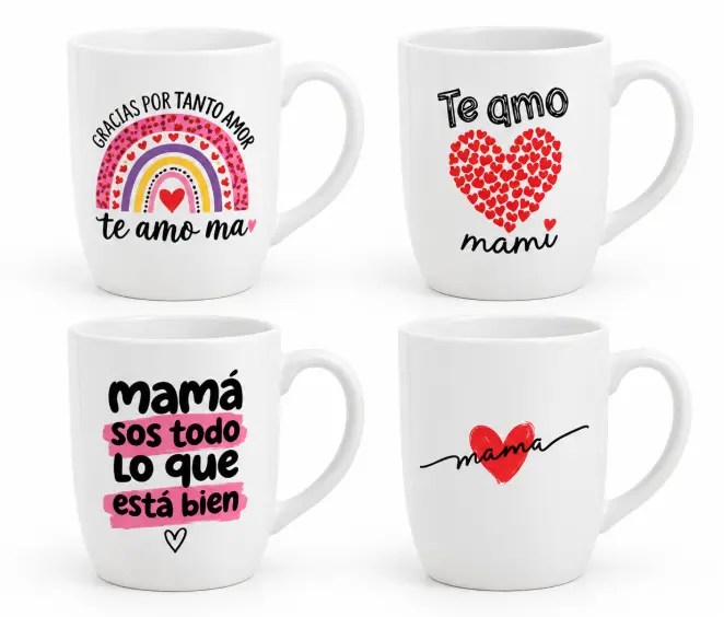 TAZA BLANCA DIA DE LA MADRE