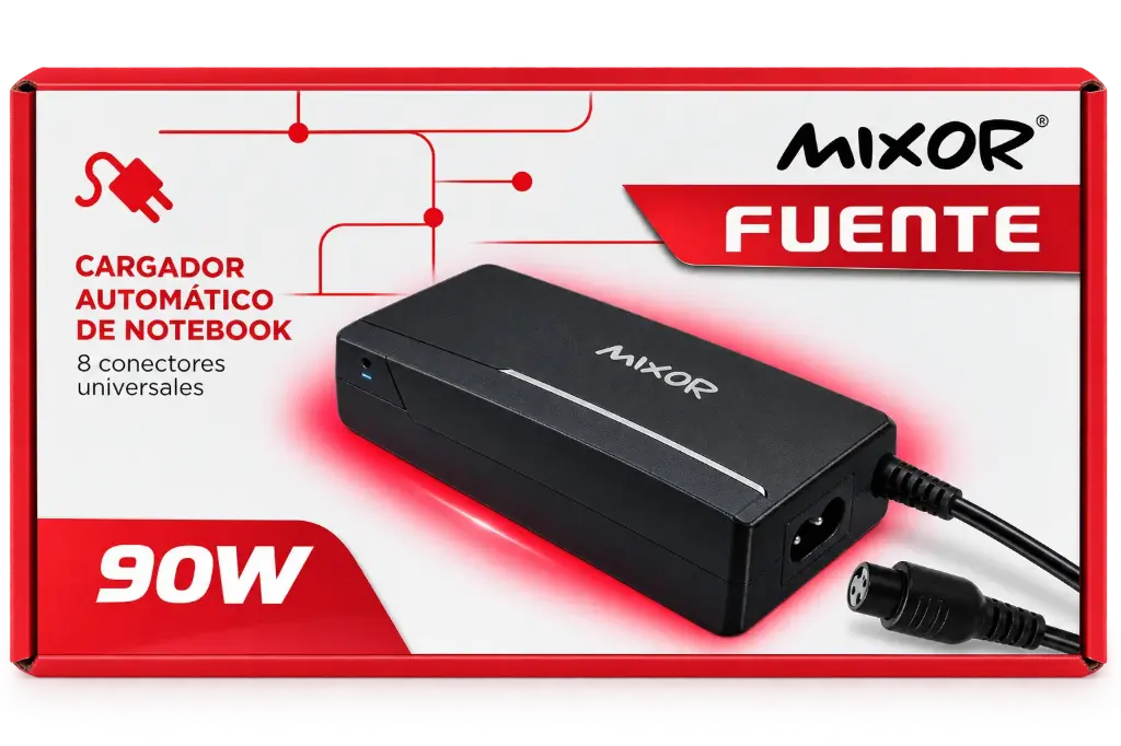 CARGADOR NOTEBOOK FUENTE MIXOR AUTO 8 PINES