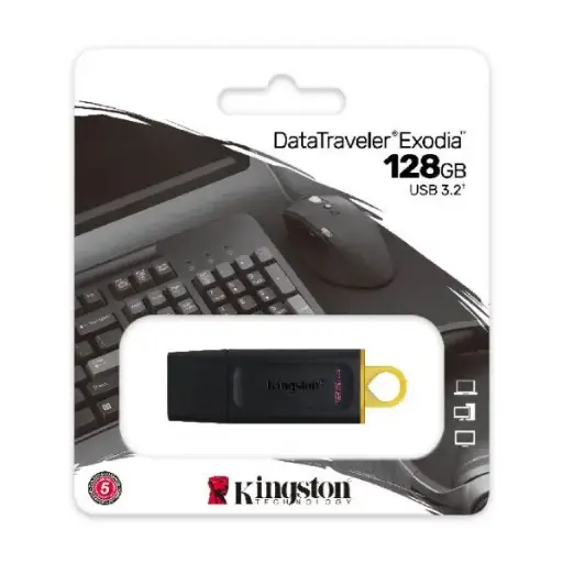 [998076] PENDRIVE 128GB KINGSTON  EXODIA 3.2