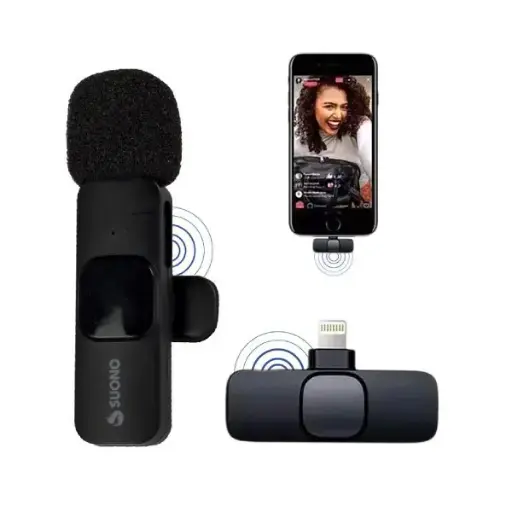 [90024] MICROFONO P/ CELULAR BT TIPO C CON FICHA LIGHTNING
