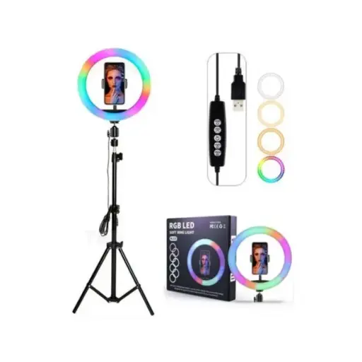 [90102] ARO LED 12" 30CM RGB C/TRIPODE 2M