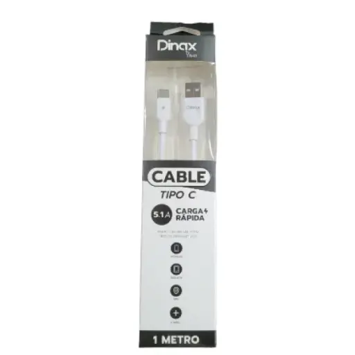 [20670] CABLE DE DATOS TIPO C DINAX DX-1MCABTC 1M