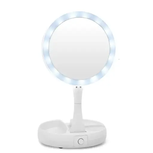 [101568] ESPEJO LED REDONDO RETRACTIL
