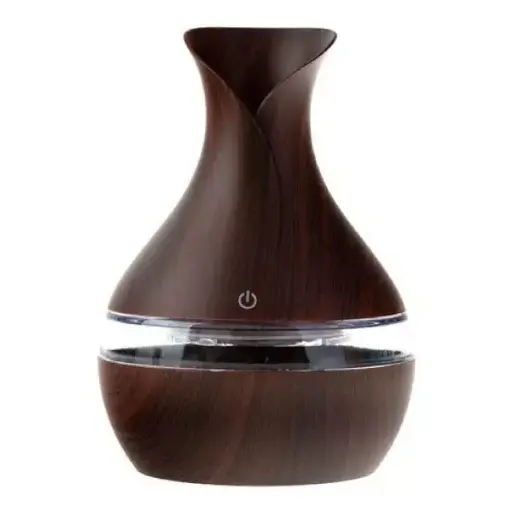 HUMIDIFICADOR MADERA JARRA CON LED