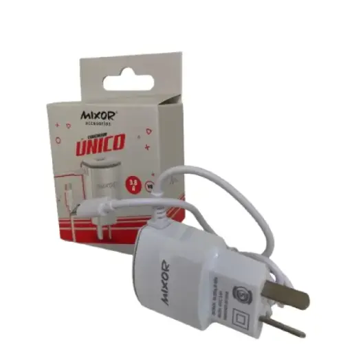 [59942] CARGADOR MIXOR V8 UNICO MOD11 BLANCO