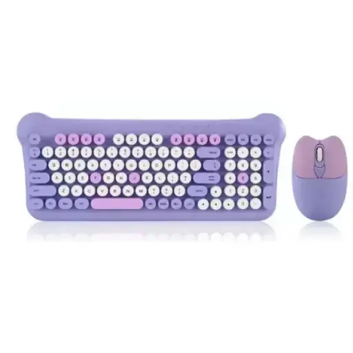 [60048] KIT TECLADO+MOUSE INALAMBRICO GATITO 212