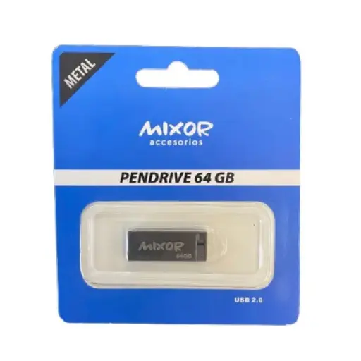 [90311] PENDRIVE 64GB MIXOR METAL MOOD2