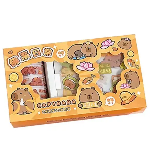 [101548] KIT CINTAS Y STICKERS CAPIBARA
