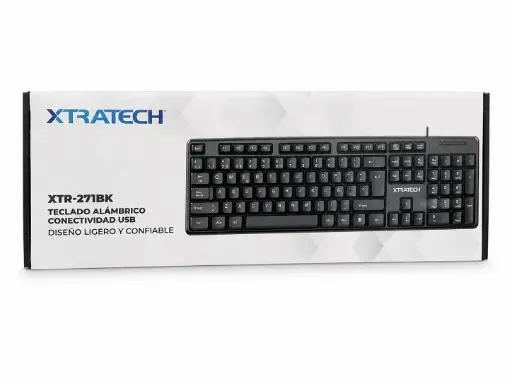 [101627] TECLADO MULTIMEDIA XTRATECH XRT-271BK