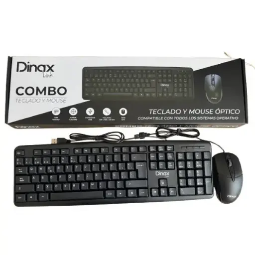 [101629] KIT TECLADO+MOUSE MULTIMEDIA DINAX  MT12