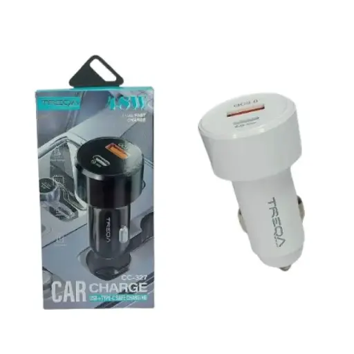 [101901] CARGADOR AUTO TREQA 48W USC+TPC