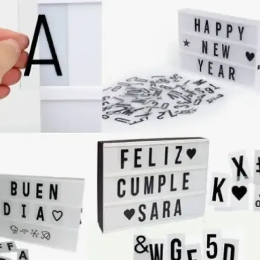 [101907] CARTEL LUMINOSO LED C/ LETRAS Y NUMEROS