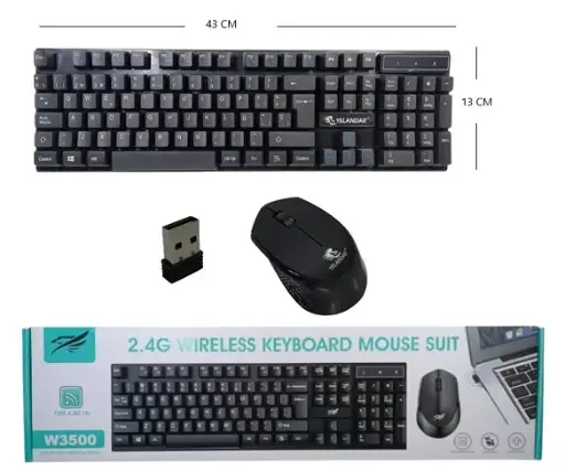 [101918] KIT TECLADO+MOUSE INALAMBRICO W3500
