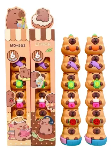 [101962] RESALTADOR CAPIBARA 6 COLORES 36503