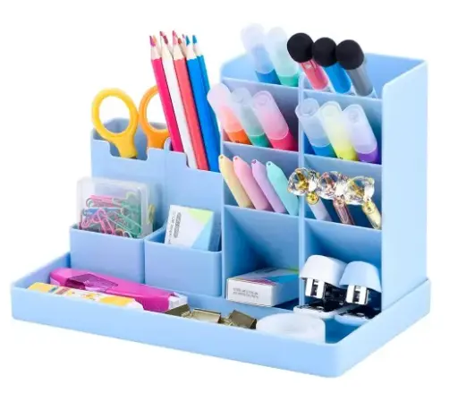 ORGANIZADOR ESCRITORIO PLASTICO CELESTE S4A