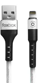 CABLE DE DATOS USB A IPHONE FOXBOX ROUND