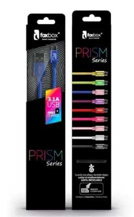 CABLE DE DATOS TIPO C FOXBOX PRISM 1.25M
