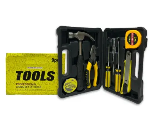 KIT DE HERRAMIENTAS 9PCS MALETIN AV2391