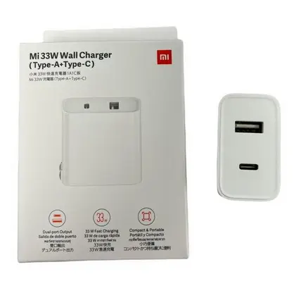 [XIA33W] CARGADOR CABEZAL XIAOMI 33W