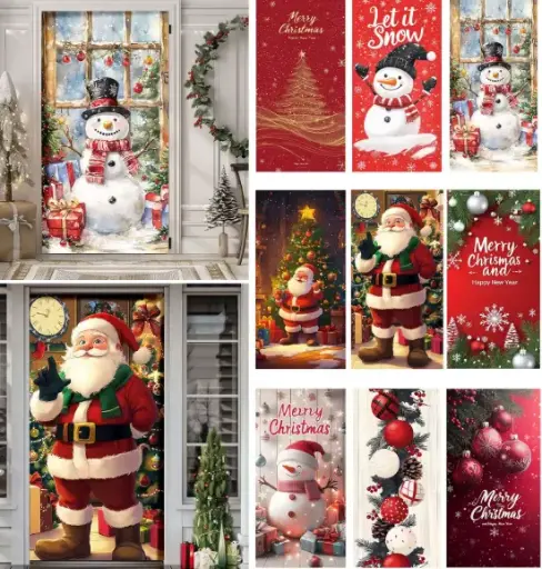 FUNDA PARA PUERTA DE NAVIDAD