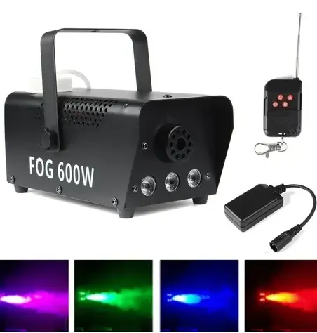 MAQUINA DE HUMO LED RGB 600W VM-600