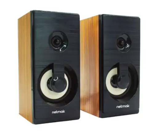 [netmadera] PARLANTE MADERA 19CM 2.0 NM-BORA NETMAK