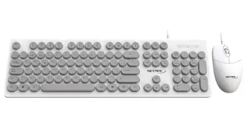 KIT TECLADO+MOUSE NETMAK USB NM-KB258-W