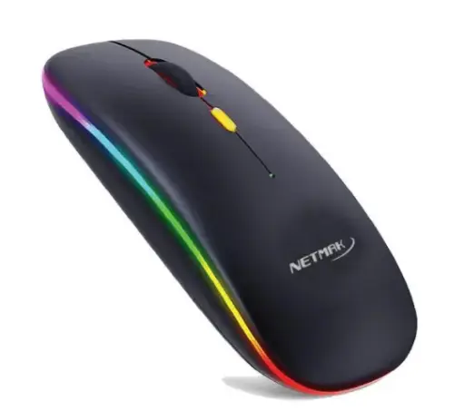 MOUSE INALAMBRICO NETMAK RETROILUMINADO 2.4GHZ NM-W90