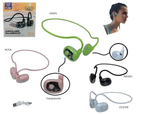 AURICULAR BT TWINS JS-8 OPEN-AIR
