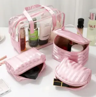 BOLSOS PORTACOSMETICOS X4 TIPO VICTORIAS SECRET