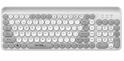 TECLADO INALAMBRICO 2.4GHZ + BT 5.0 NM-KB380W