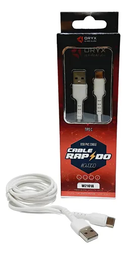 CABLE DE DATOS TIPO C ENGOMADO ORYX W2101