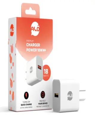 CARGADOR ALO POCKET 15W USB-A CON CABLE TIPO C