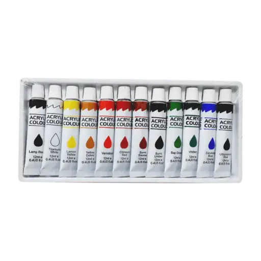 PINTURAS ACRILICAS 12PCS BD70070