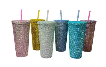 VASO CON BRILLOS 99901