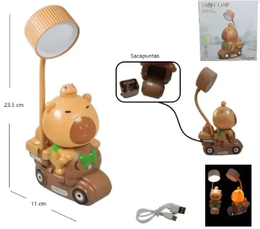 LAMPARA LED - CAPIBARA AUTITO 83062