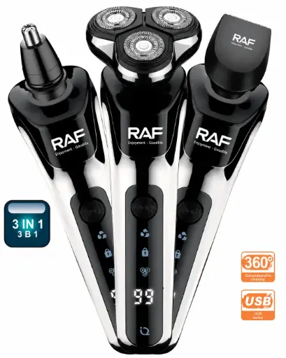 AFEITADORA 3 CABEZALES INTERCAMBIABLES RAF.4043