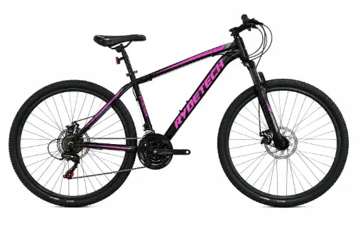 BICICLETA RYDETECH 400 ALUMINIO RODADO 29 TALLE M - NEGRO/ROSA S/D