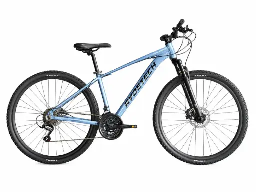 BICICLETA RYDETECH 700 PRO ALUMINIO RODADO 29 TALLE M - CELESTE/NEGRO
