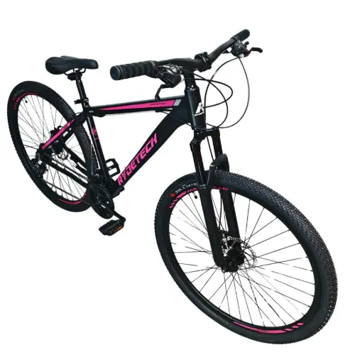BICICLETA RYDETECH 400 ALUMINIO RODADO 29 TALLE M - NEGRO/ROSA/ROSA S/D