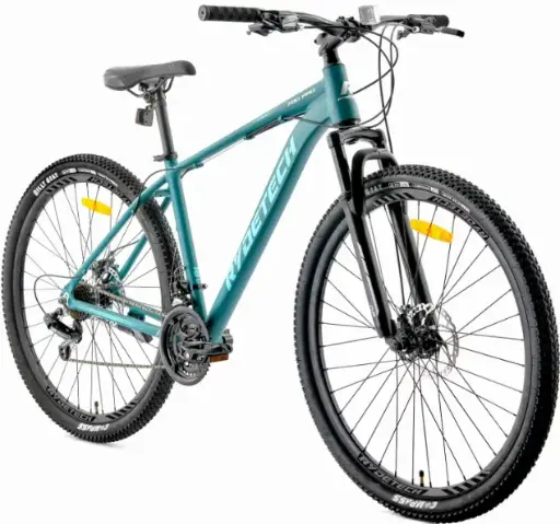 BICICLETA RYDETECH 700 PRO ALUMINIO RODADO 29 TALLE M - VERDE/CELESTE/GRIS