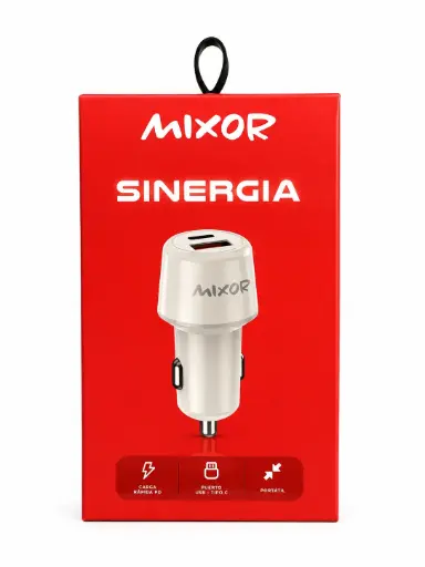 CARGADOR MIXOR SINERGIA 50W USB+TIPO C 