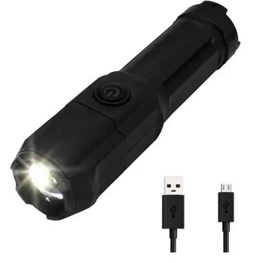 LINTERNA MINI CARGA USB TORCH GADNIC LIN00034