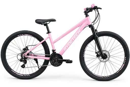 BICICLETA RYDETECH 500 VERSION LADY ACERO RODADO 29 TALLE M - ROSA/GRIS S/D