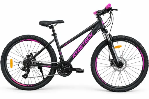 BICICLETA RYDETECH 500 VERSION LADY ACERO RODADO 29 TALLE M - NEGRO/ROSA S/D