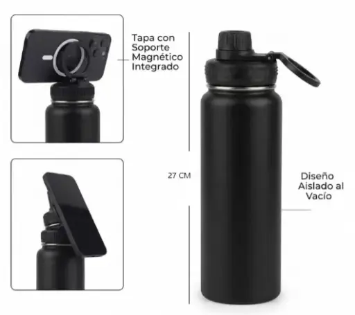 BOTELLA CON SOPORTE MAGNETICO PARA CELU 783